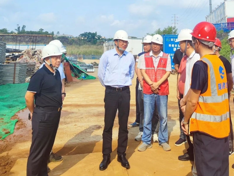 罗苏平到项目现场调研项目建设情况督导节前安全生产工作