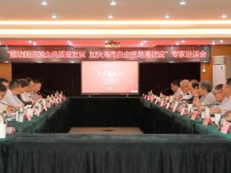 “推动国资国企高质量发展 加快海南自由贸易港建设”专家恳谈会在京召开